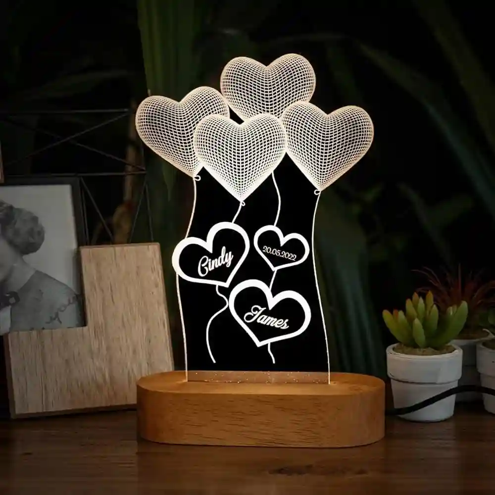 9. Personalized 3D Illusion LED Lamp