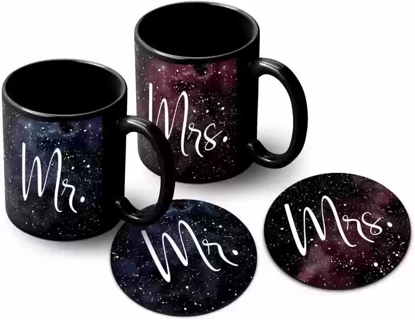 10. Mr and Mrs Ceramic Mug Set